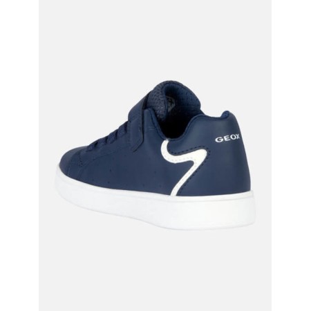 GEOX ECLYPER ΠΑΙΔΙΚΑ SNEAKERS ΑΝΑΤΟΜΙΚΑ ΜΕ ΣΚΡΑΤΣ NAVY ΜΠΛΕ J36LSA000BCC4002 
